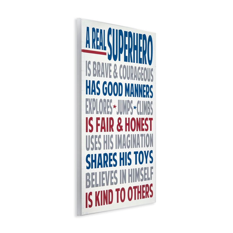 Stupell Industries Typography Art Wall Plaque, A Real Superhero, Design by Words for the Soul 13 x 19 - Image 3